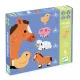 Djeco DJ07153 Primo puzzle - A farmon, 3-4-5-6 db-os - At the farm