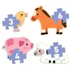 Djeco DJ07153 Primo puzzle - A farmon, 3-4-5-6 db-os - At the farm