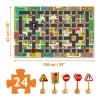 Djeco 7161 Óriás puzzle - A város - The city