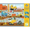 Óriás puzzle - Építkezés, 12+5 db-os - Construction site