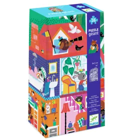   Djeco 7169 Óriás puzzle - A Kisbarátok Háza, 36 db-os - The Little Buddies' House