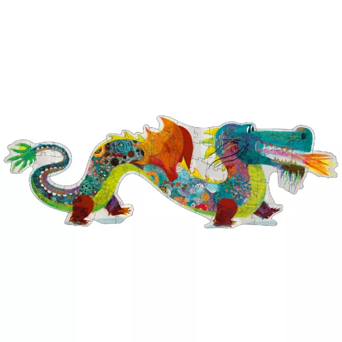 Djeco 7170 Óriás puzzle - Leon a sárkány - Leon the dragon