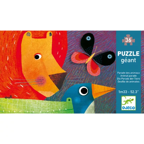 Djeco 7171 Óriás puzzle - Állati parádé - Animal Parade