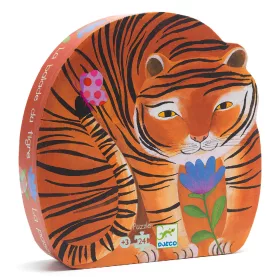   Djeco 7201 Formadobozos puzzle - A tigris sétája - The tiger's walk