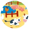 Djeco 7205 Formadobozos puzzle - Bocik és tehenek - The cows on the farm