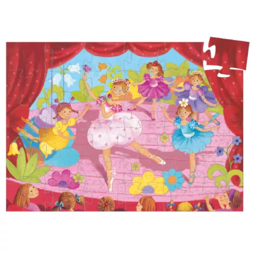 Djeco 7227 Formadobozos puzzle - Balerina virággal - The ballerina with the flower
