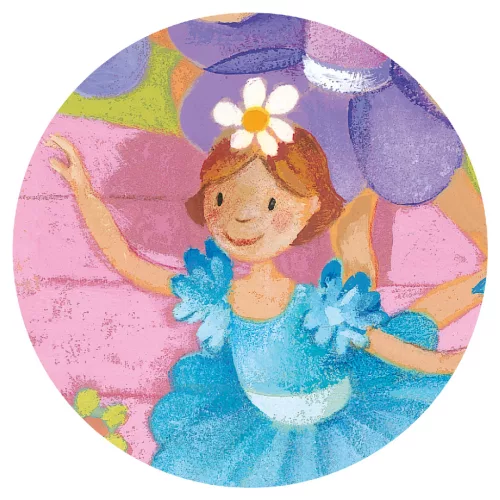 Djeco 7227 Formadobozos puzzle - Balerina virággal - The ballerina with the flower