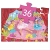 Djeco 7227 Formadobozos puzzle - Balerina virággal - The ballerina with the flower