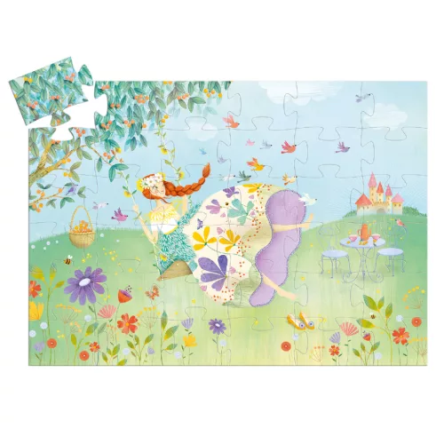 Djeco 7238 Formadobozos puzzle - Tavasz hercegnő - The princess of spring