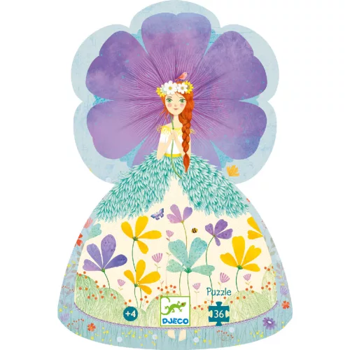 Djeco 7238 Formadobozos puzzle - Tavasz hercegnő - The princess of spring