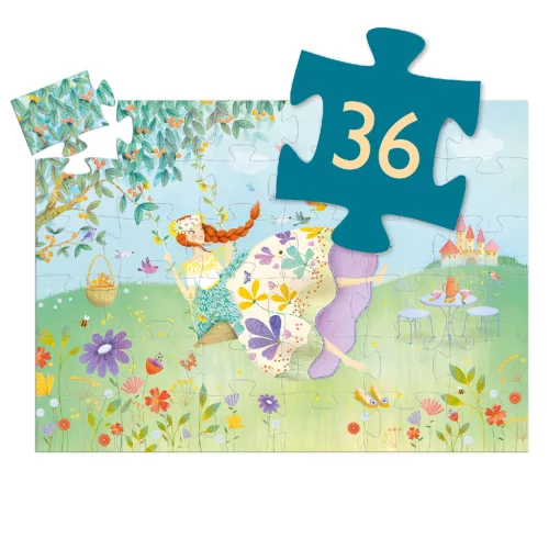 Djeco 7238 Formadobozos puzzle - Tavasz hercegnő - The princess of spring