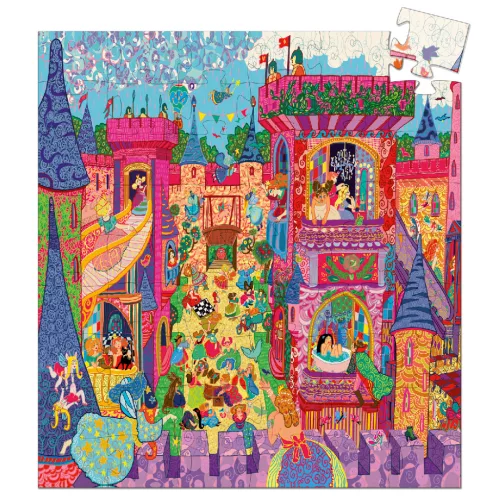 Djeco 7246 Formadobozos puzzle - Tündérek kastélya - The fairy castle