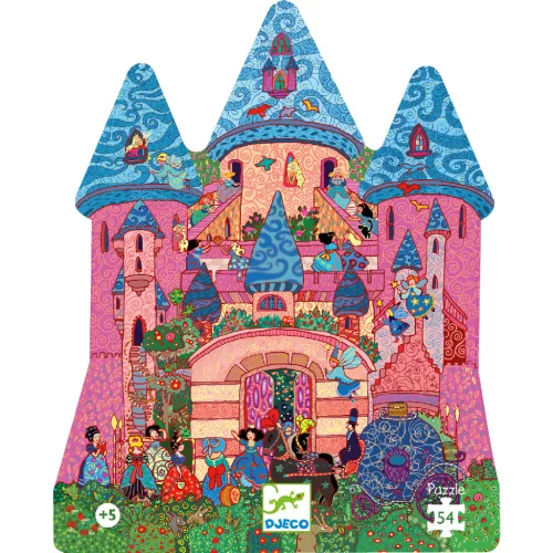 Djeco 7246 Formadobozos puzzle - Tündérek kastélya - The fairy castle
