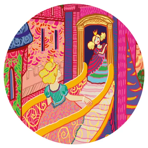 Djeco 7246 Formadobozos puzzle - Tündérek kastélya - The fairy castle