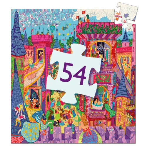 Djeco 7246 Formadobozos puzzle - Tündérek kastélya - The fairy castle