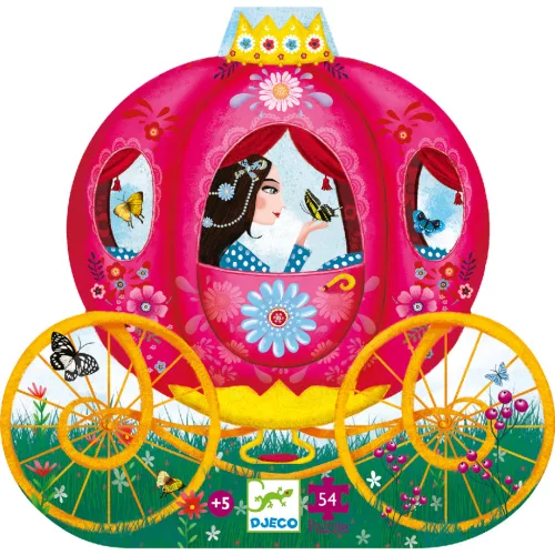 Djeco 7254 Formadobozos puzzle - Elise hintója - Elise Carriage