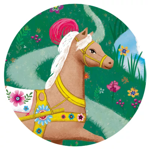 Djeco 7254 Formadobozos puzzle - Elise hintója - Elise Carriage