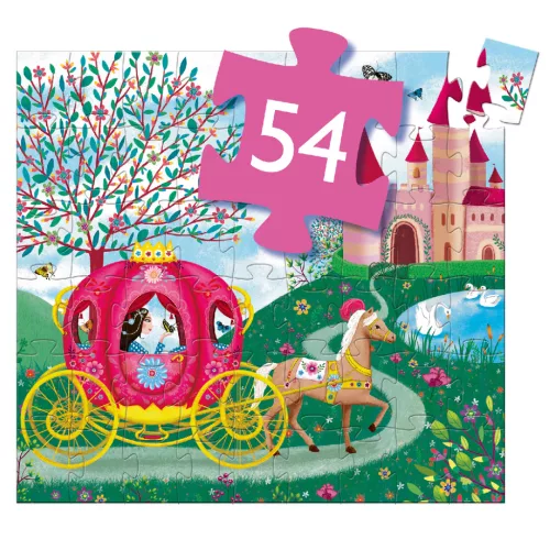 Djeco 7254 Formadobozos puzzle - Elise hintója - Elise Carriage