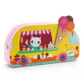 Djeco 7264 Mini puzzle - Fagyis kocsi - Ice cream truck