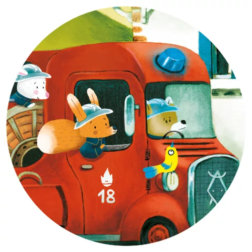 Djeco 7269 Mini puzzle - A tűzoltóautó - The fire truck