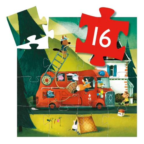 Djeco 7269 Mini puzzle - A tűzoltóautó - The fire truck