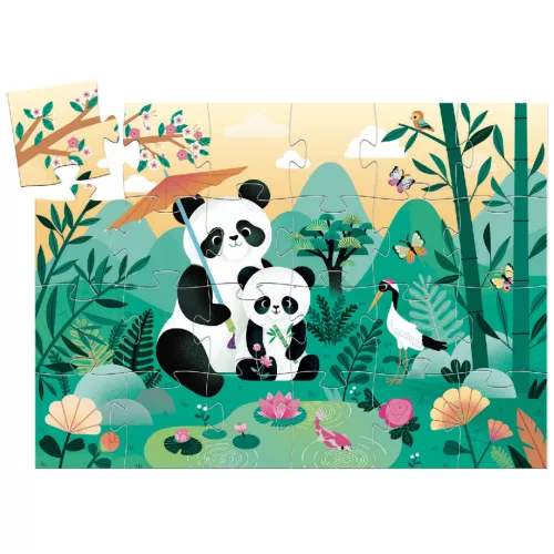 Djeco 7282 Formadobozos puzzle - Pici Panda Cuki - Leo the panda