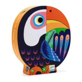   Djeco 7283 Formadobozos puzzle - Koki Tukán - Coco the Toucan