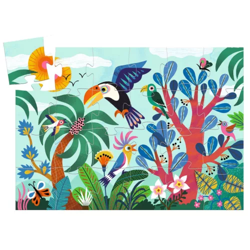 Djeco 7283 Formadobozos puzzle - Koki Tukán - Coco the Toucan
