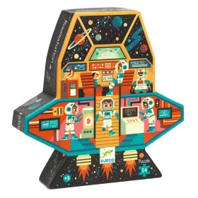   Djeco 7291 Formadobozos puzzle - Űrállomás - Space station