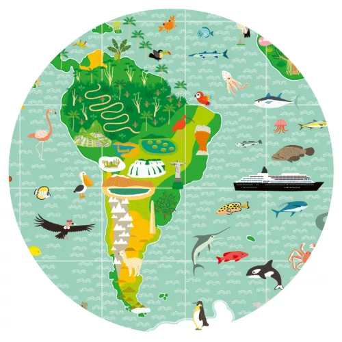Djeco 7412 Megfigyeltető puzzle - Lenyűgöző világ 200 db-os