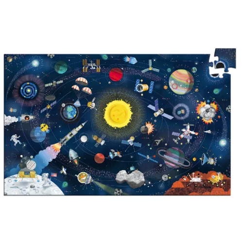 Djeco 7413 Megfigyeltető puzzle - The space + booklet