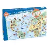 Djeco 7420 Megfigyeltető puzzle - Föld állatai, 100 db-os