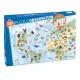 Djeco 7420 Megfigyeltető puzzle - Föld állatai, 100 db-os