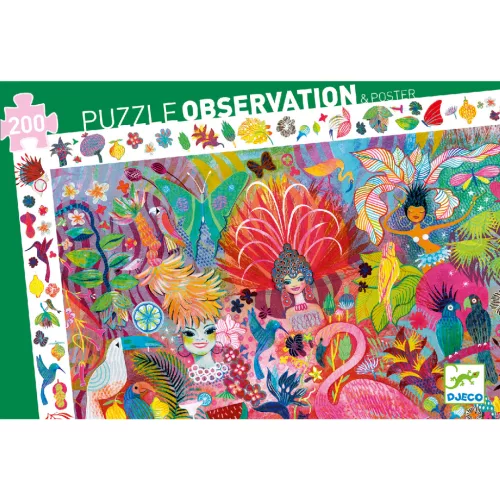 Djeco 7452 Megfigyeltető puzzle - Rio Carnaval