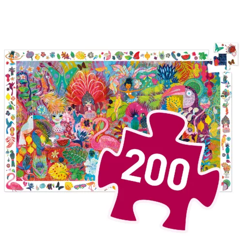 Djeco 7452 Megfigyeltető puzzle - Rio Carnaval