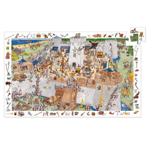 Djeco 7503 Vár puzzle 100 db