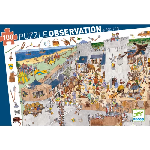 Djeco 7503 Vár puzzle 100 db