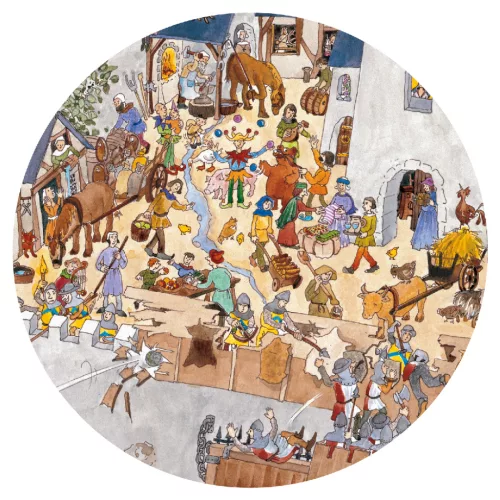 Djeco 7503 Vár puzzle 100 db