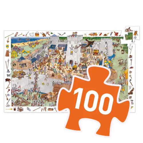 Djeco 7503 Vár puzzle 100 db