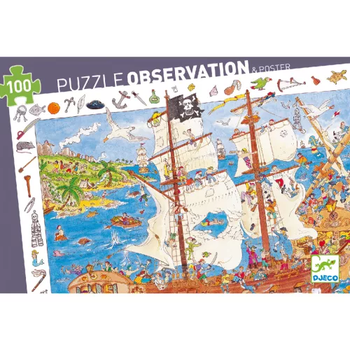 Djeco 7506 Kalózok 100 db puzzle