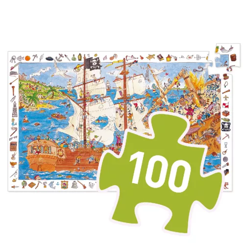 Djeco 7506 Kalózok 100 db puzzle
