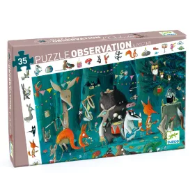   Djeco 7588 Megfigyeltető puzzle - Zenekar, 35 db-os - The orchestra