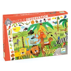 Djeco 7590 Megfigyeltető puzzle - Dzsungel - Jungle