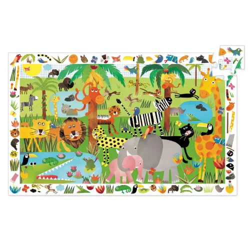 Djeco 7590 Megfigyeltető puzzle - Dzsungel - Jungle