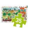 Djeco 7591 Megfigyetetlő puzzle - A farm, 35 db-os - The farm