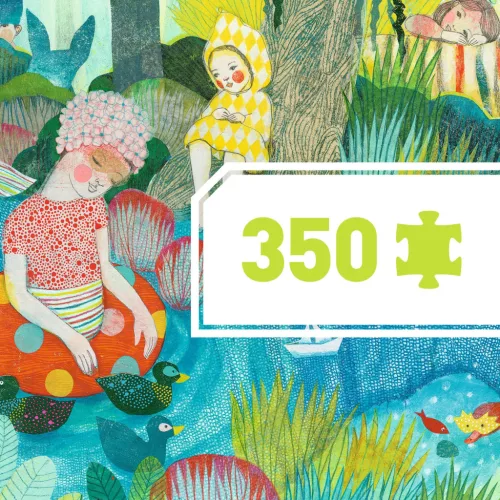 Djeco 7618 Művész puzzle - Folyóparti piknik - River Party