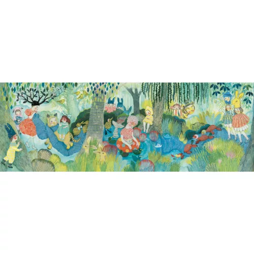 Djeco 7618 Művész puzzle - Folyóparti piknik - River Party