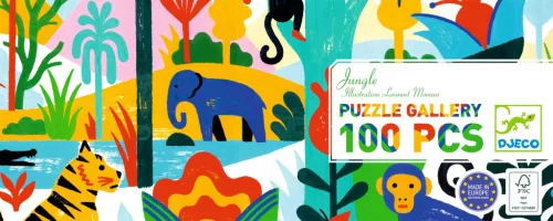 Djeco 7619 Művész puzzle - Dzsungel, 10 db-os - Jungle
