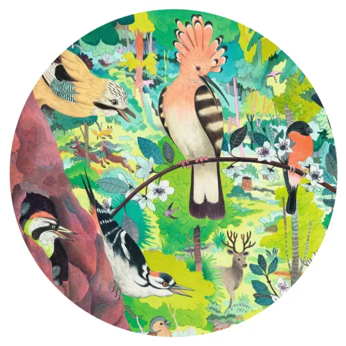 Djeco 7644 Művész puzzle - Baglyok és madarak - Owls and birds