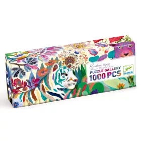 Djeco 7647 Művész puzzle - Szivárvány tigrisek 1000 db